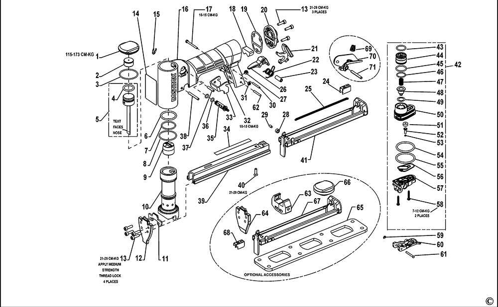 bostitch stapler parts diagram