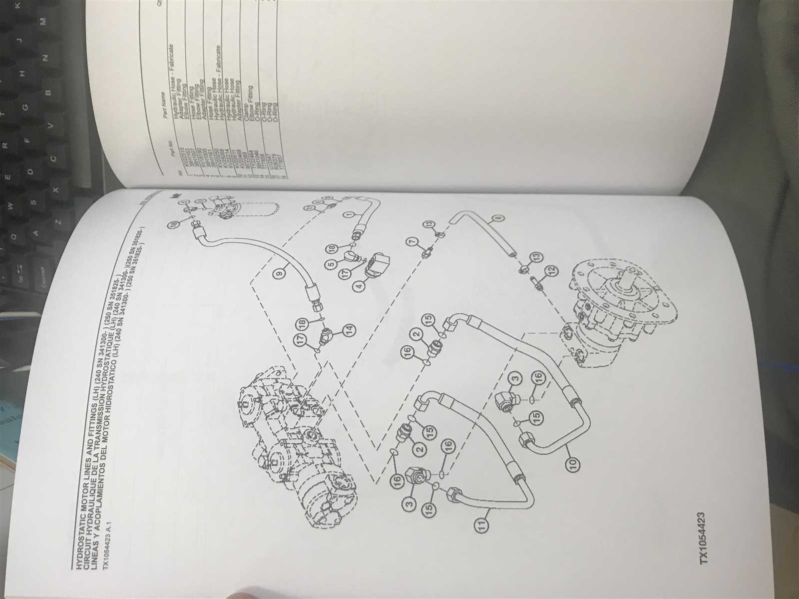 john deere 240 parts diagram