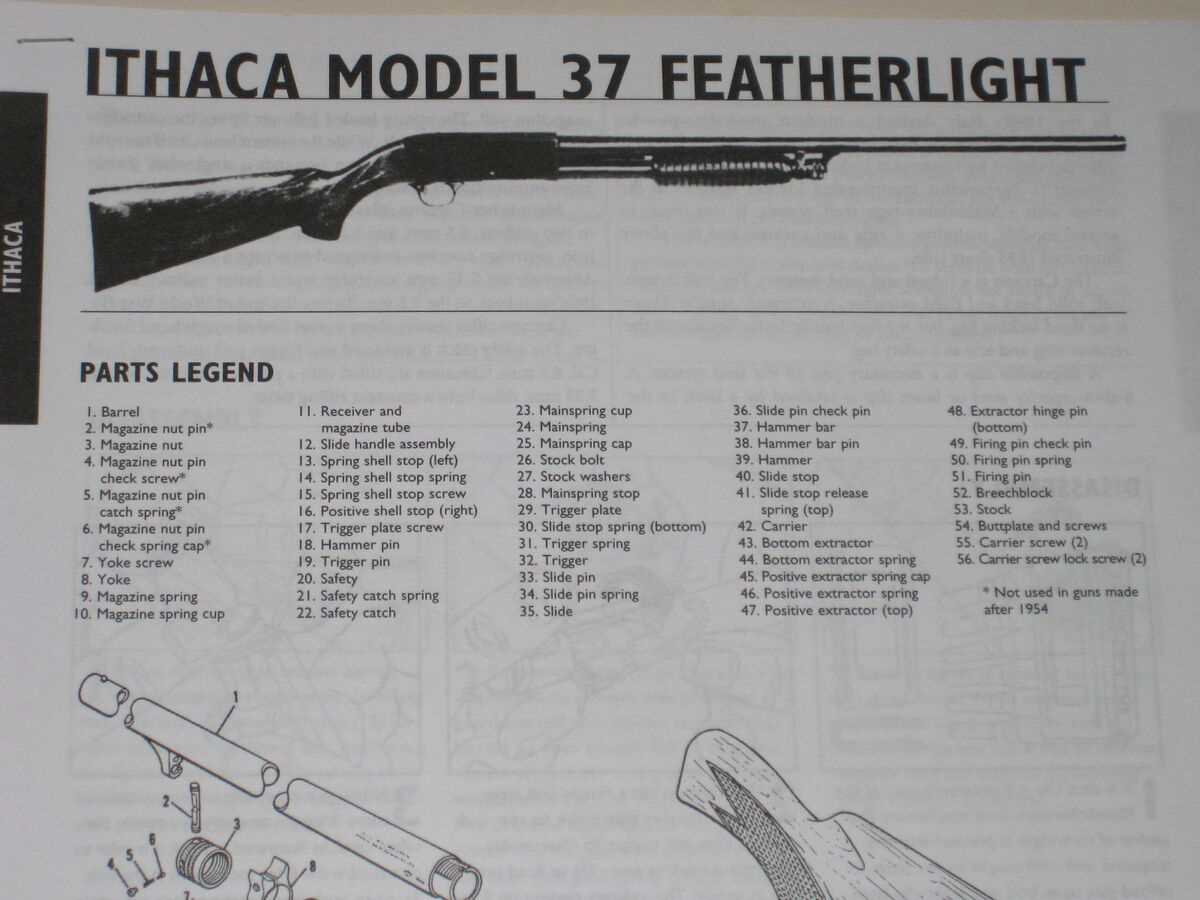 ithaca m49 parts diagram