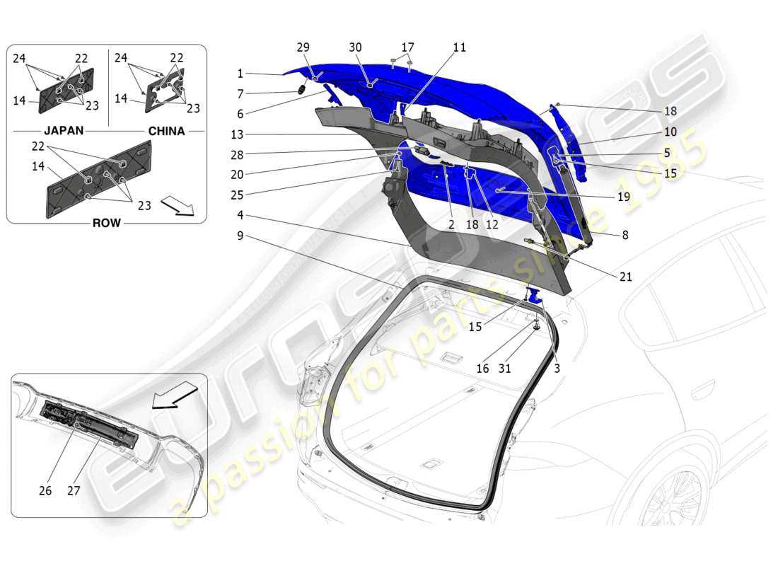 liftgate parts diagram