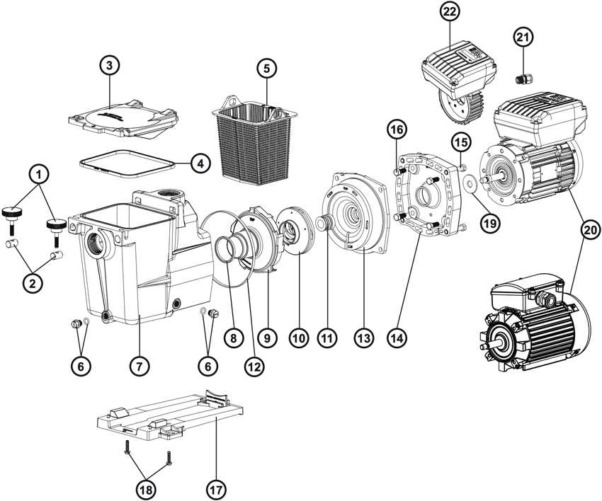 hayward super pump 1.5 hp parts diagram