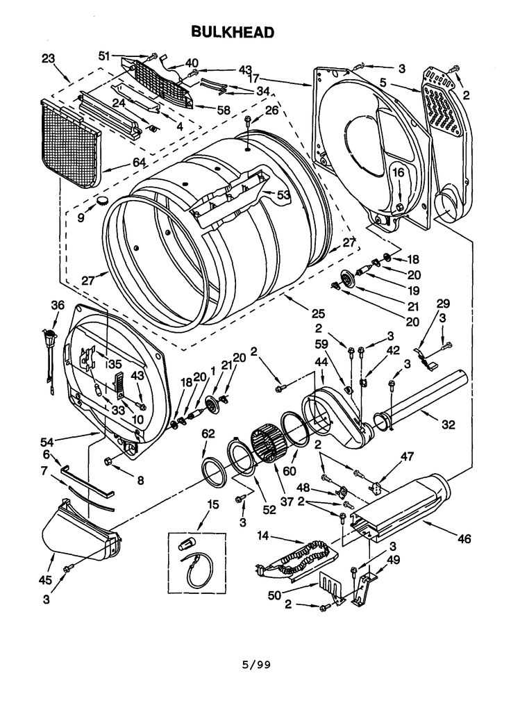 kenmore elite dryer parts diagram