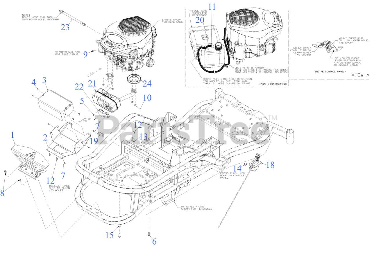 troy bilt mustang 42 parts diagram