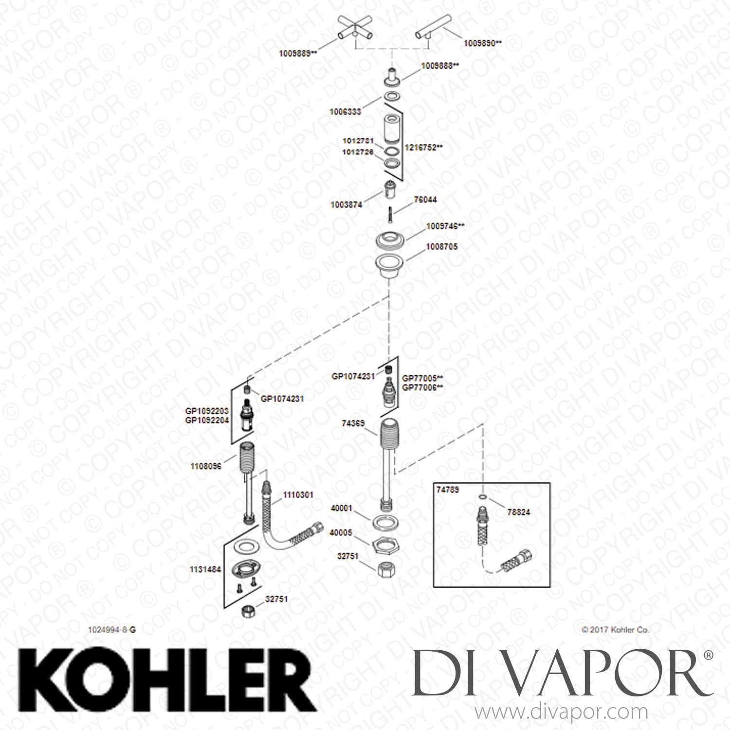kohler bidet parts diagram