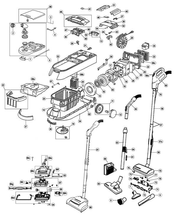 oreck vacuum parts diagram