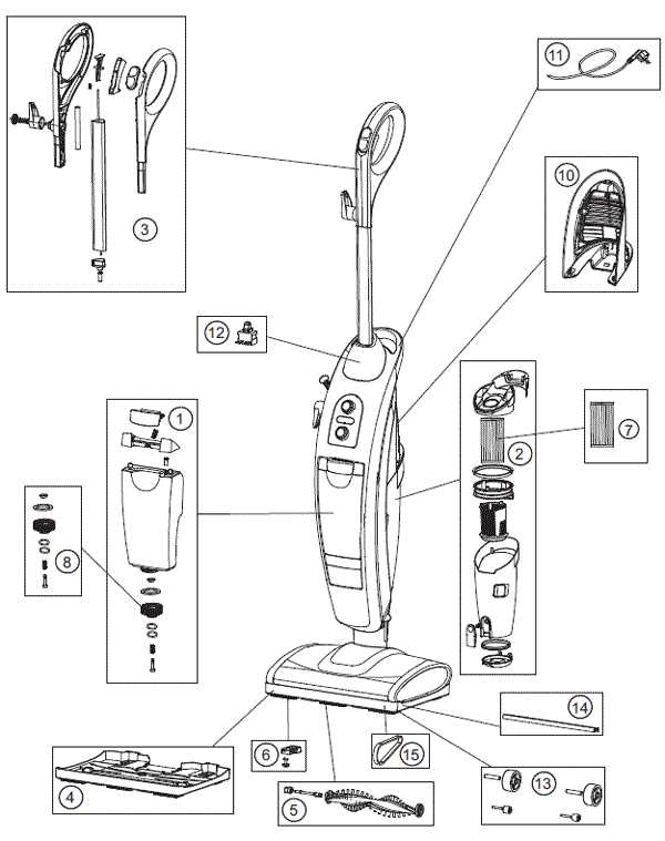 oreck vacuum parts diagram