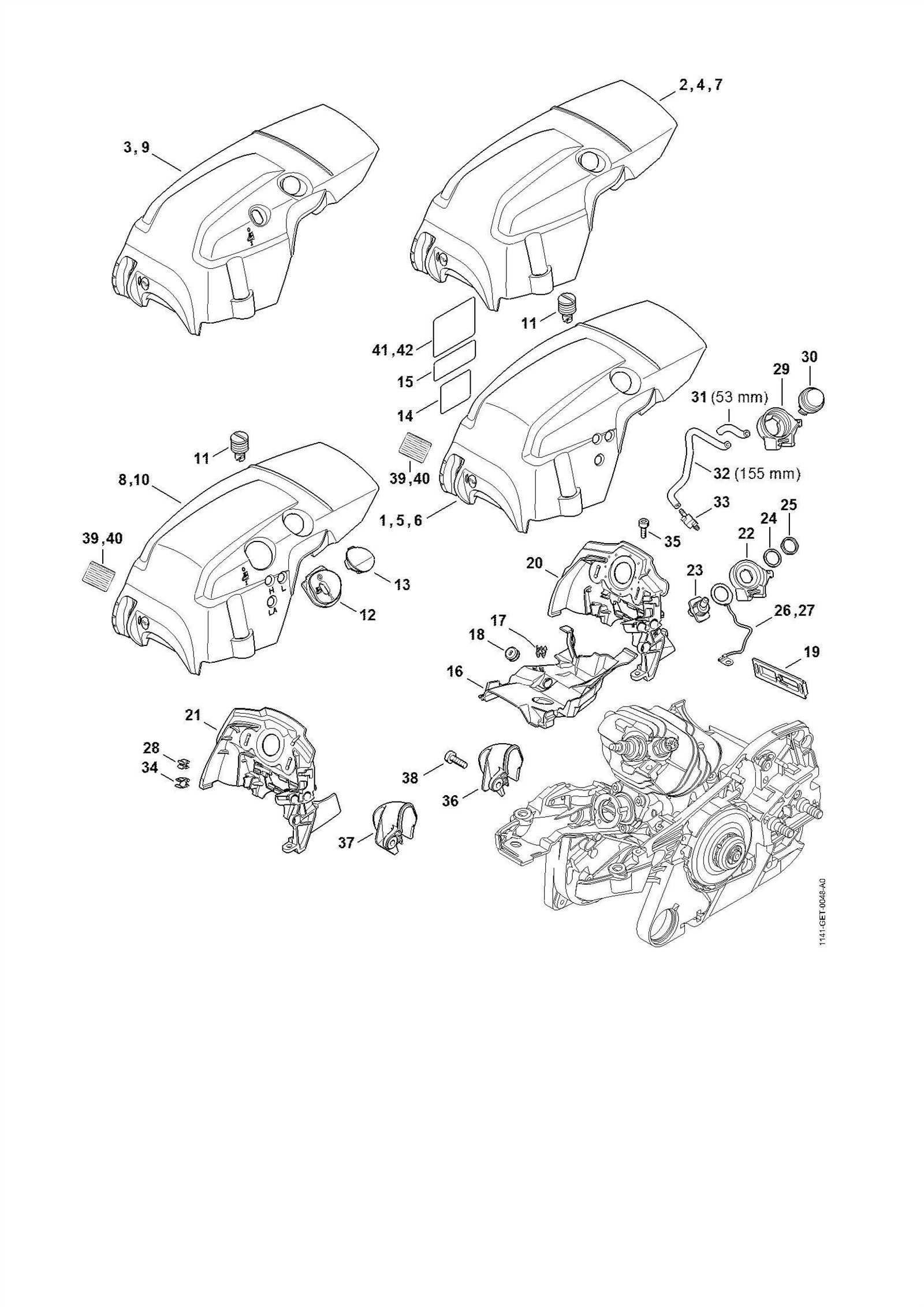 stihl ms261 parts diagram