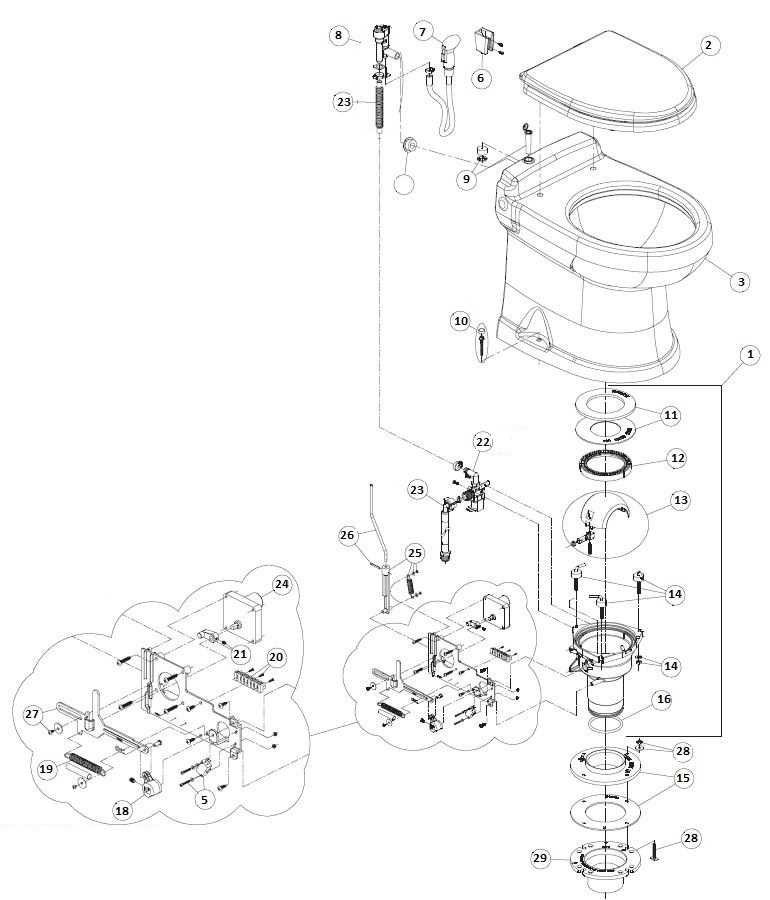 dometic 320 rv toilet parts diagram