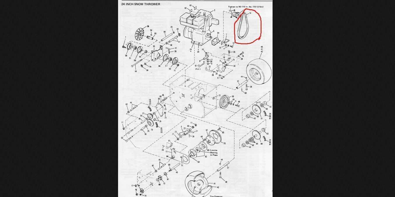 bolens snowblower parts diagram