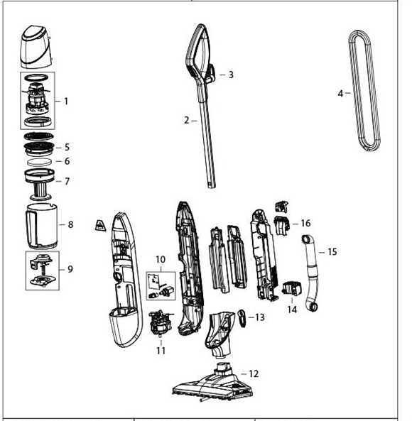 bissell vacuum cleaner parts diagram