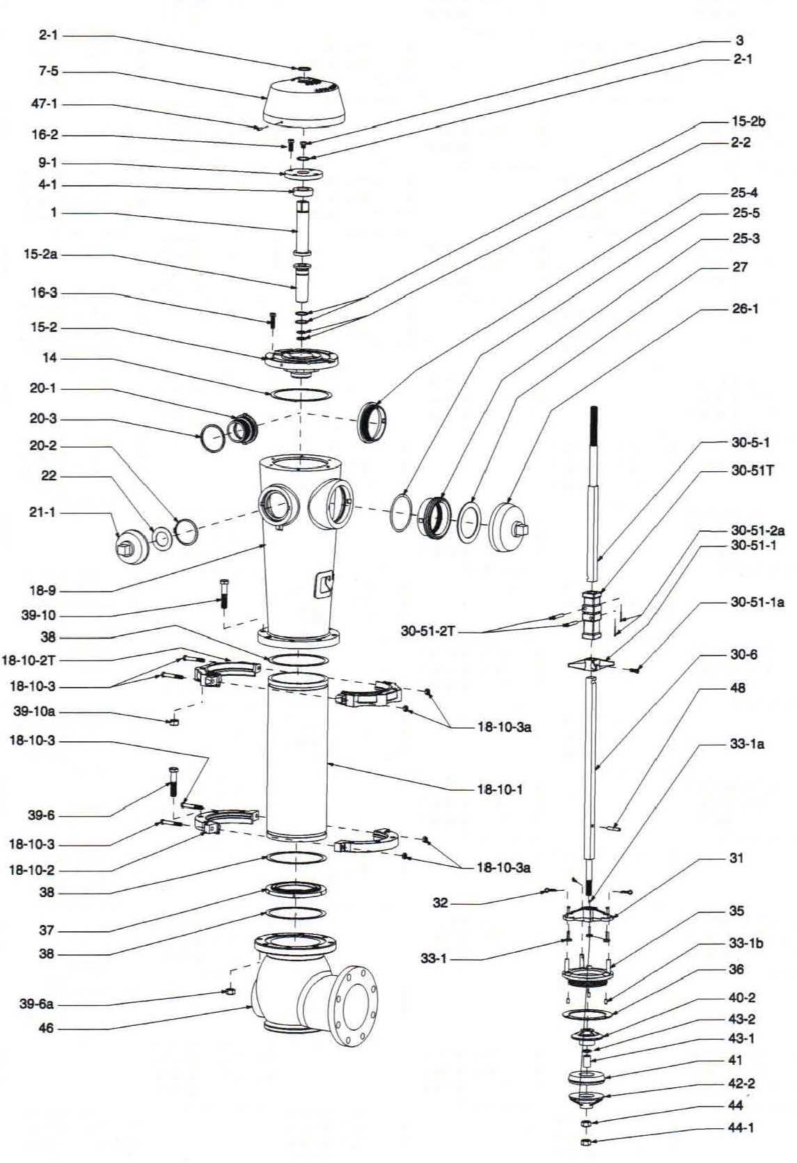 parts of a fire hydrant diagram