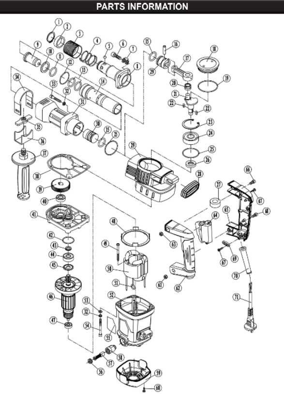 parts of a hammer diagram