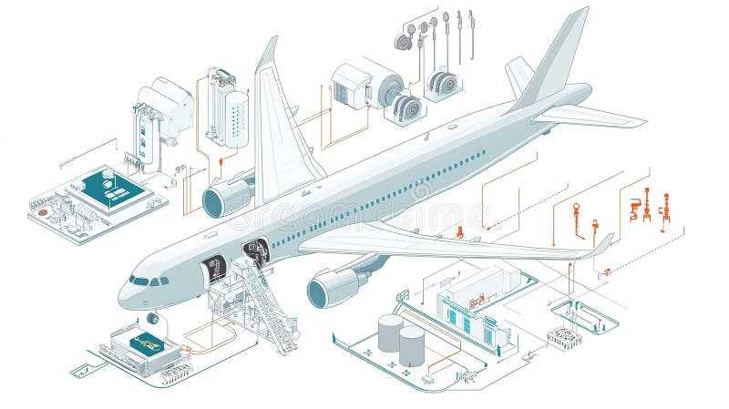 parts of an aircraft diagram