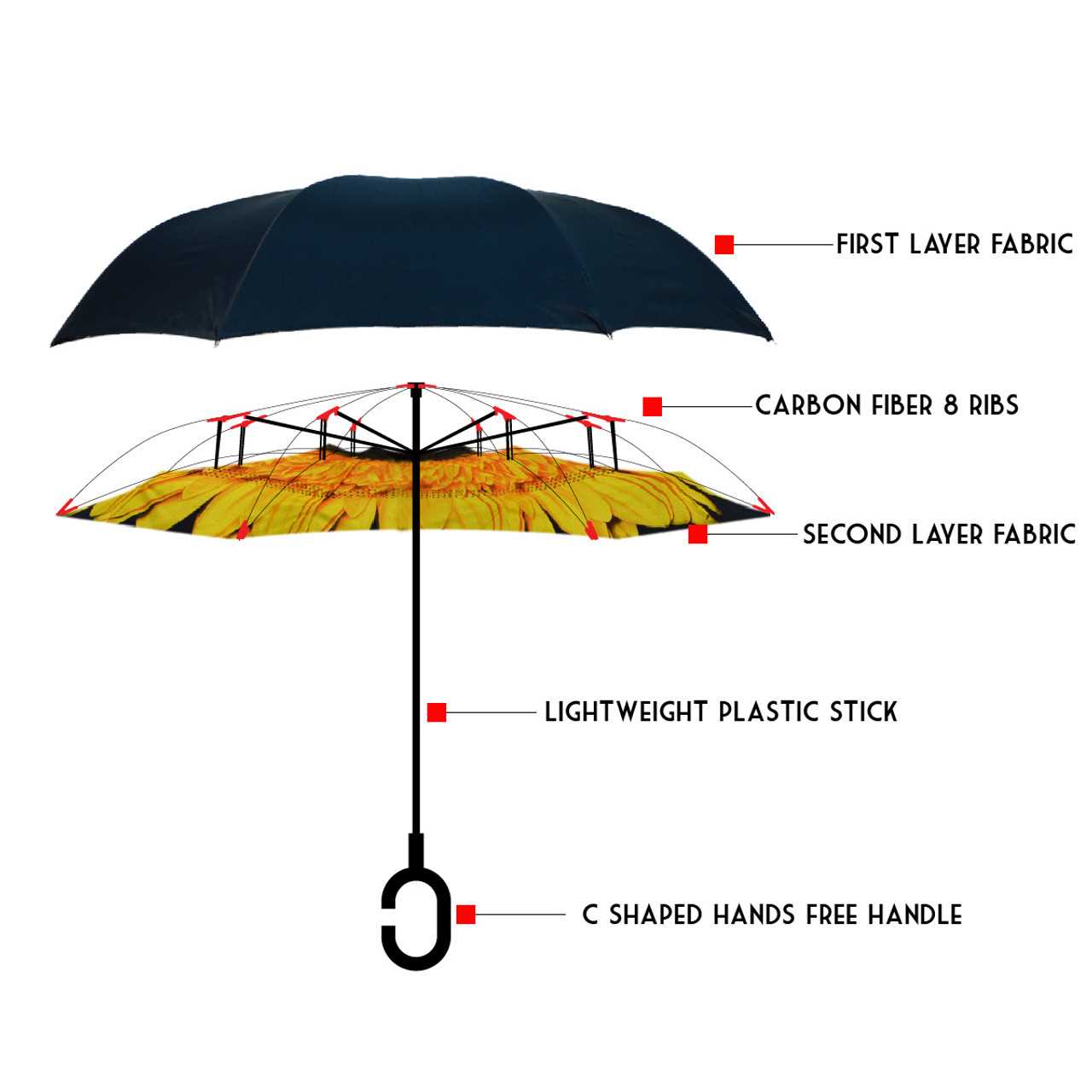 parts of an umbrella diagram