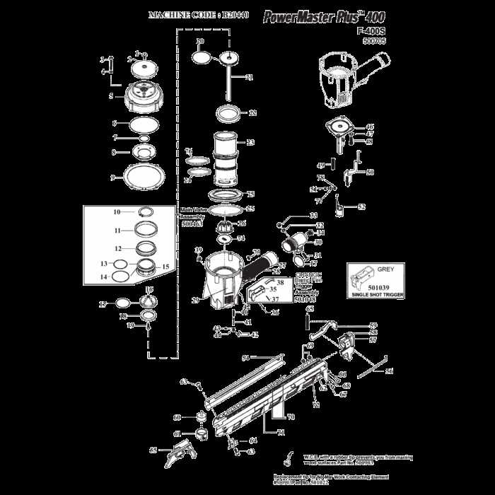 paslode framing nailer parts diagram