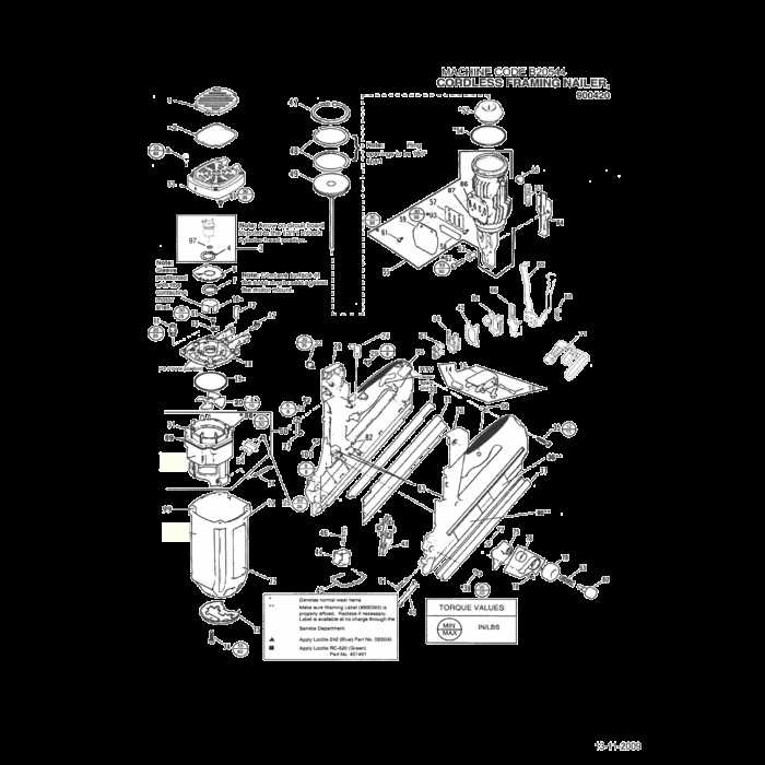 paslode framing nailer parts diagram