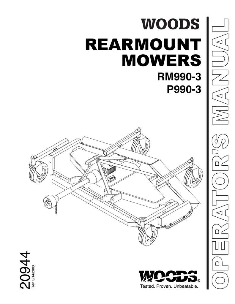 woods batwing mower parts diagram