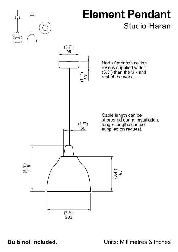 pendant light parts diagram