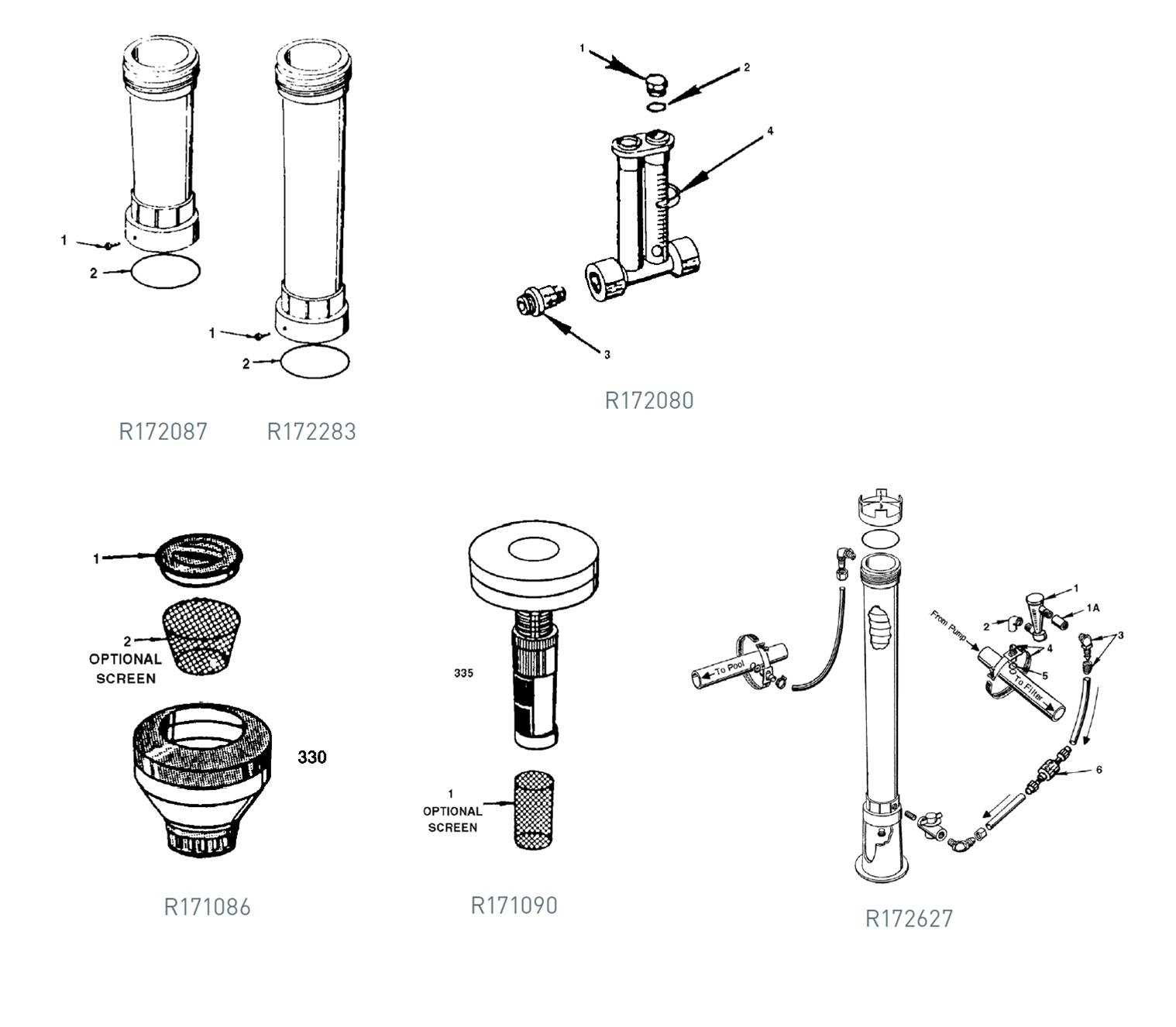 pentair 300 chlorinator parts diagram