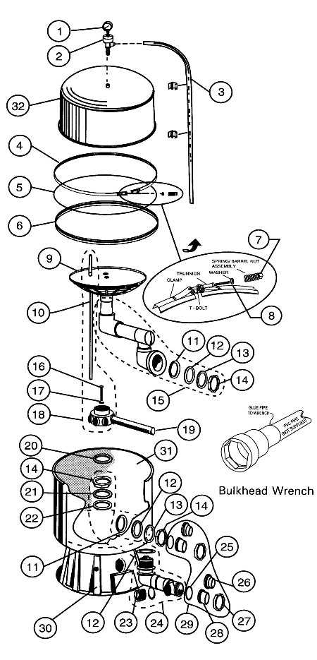 pentair sand filter parts diagram