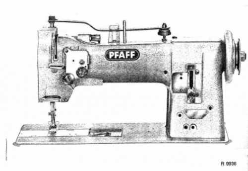 pfaff sewing machine parts diagram