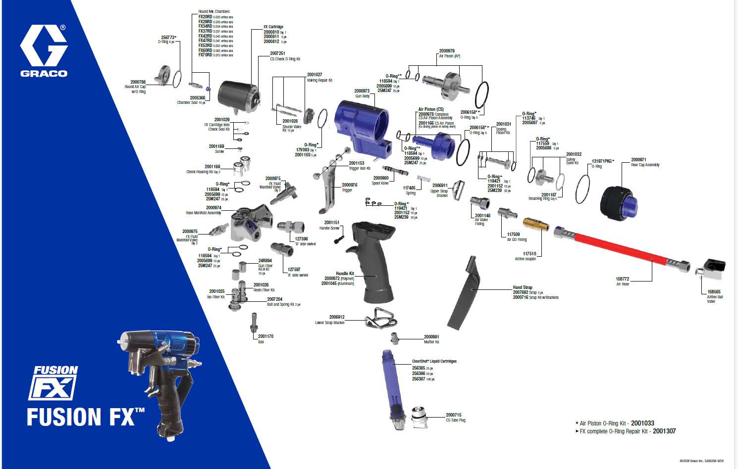 spray gun diagram parts