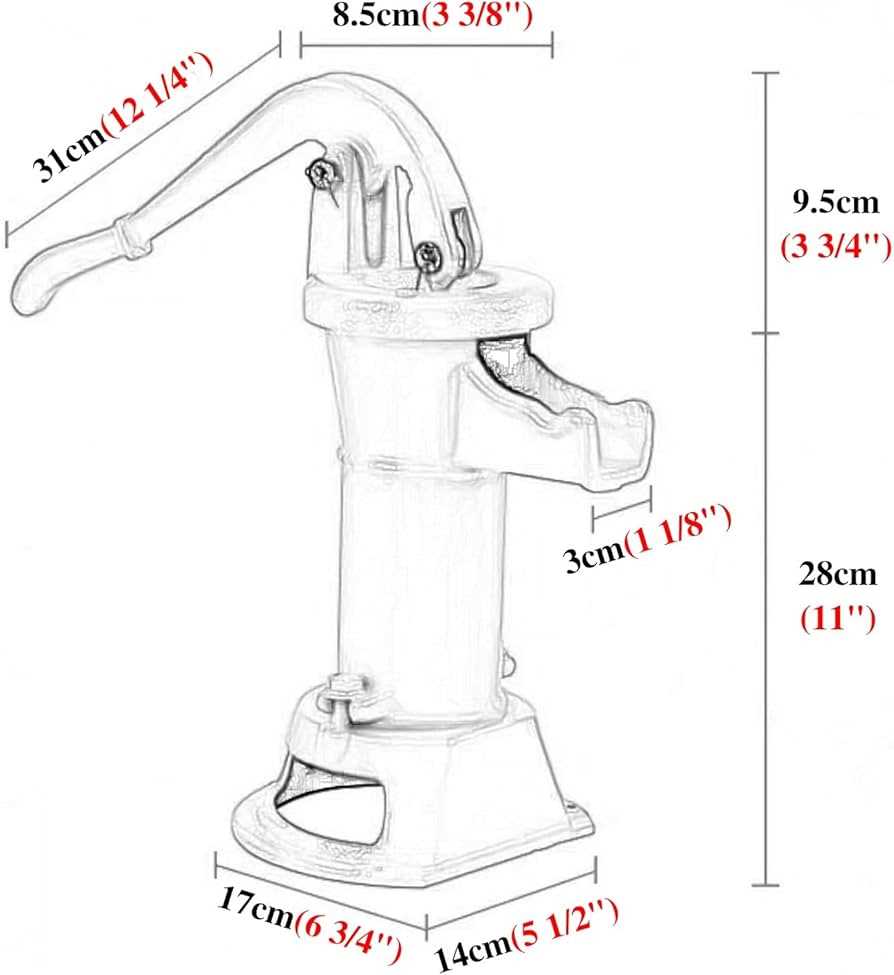 pitcher pump parts diagram