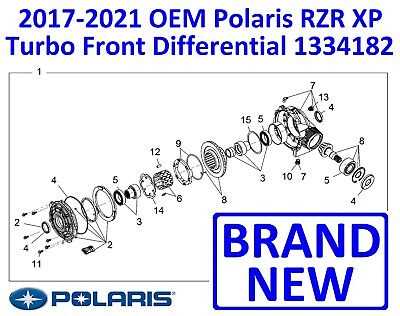 polaris rzr front differential parts diagram