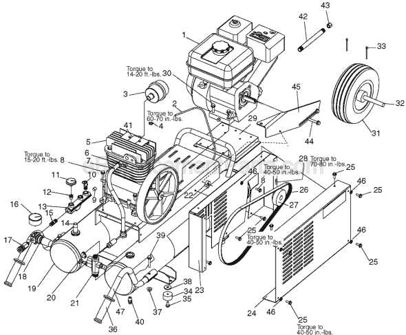 porter cable air compressor parts diagram