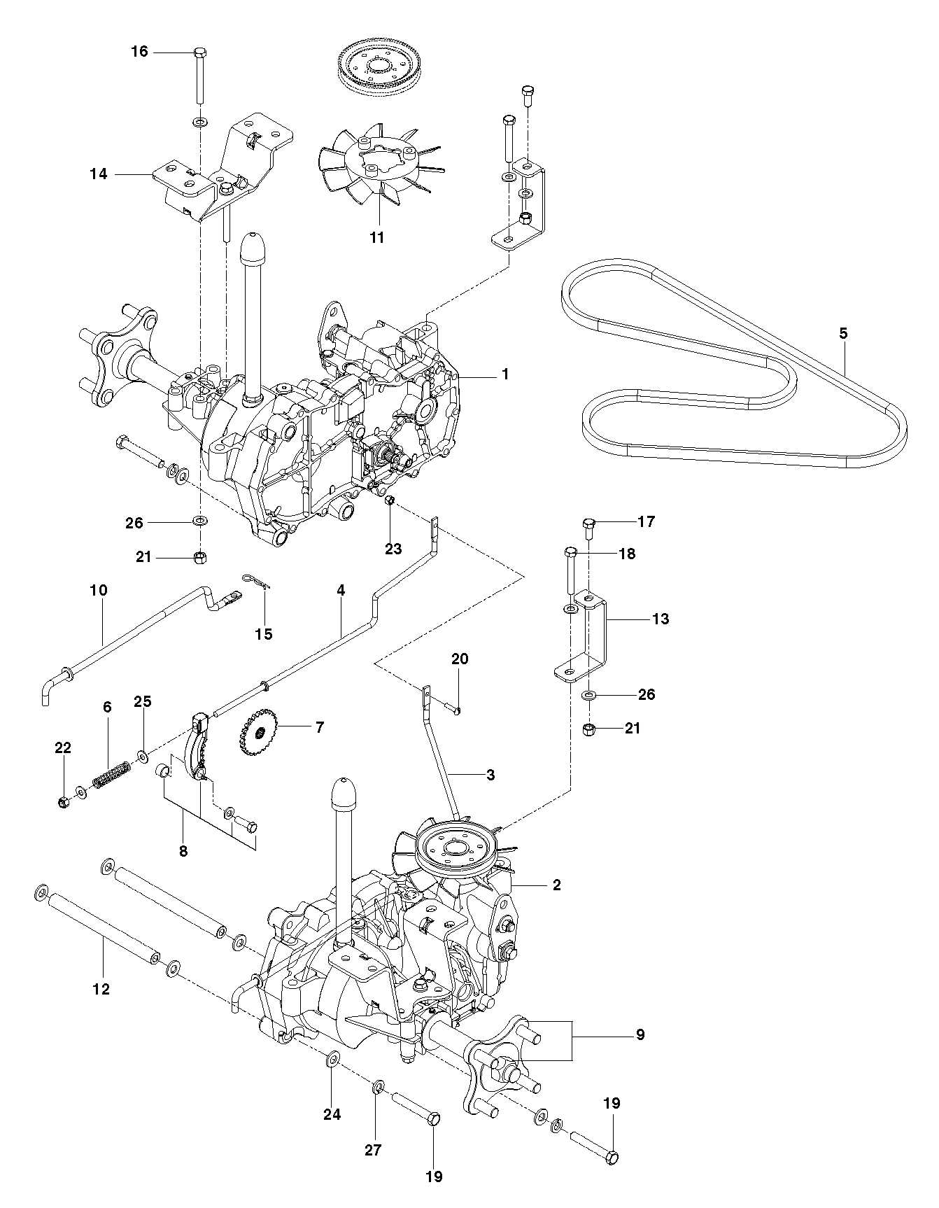 poulan pro p54zx parts diagram