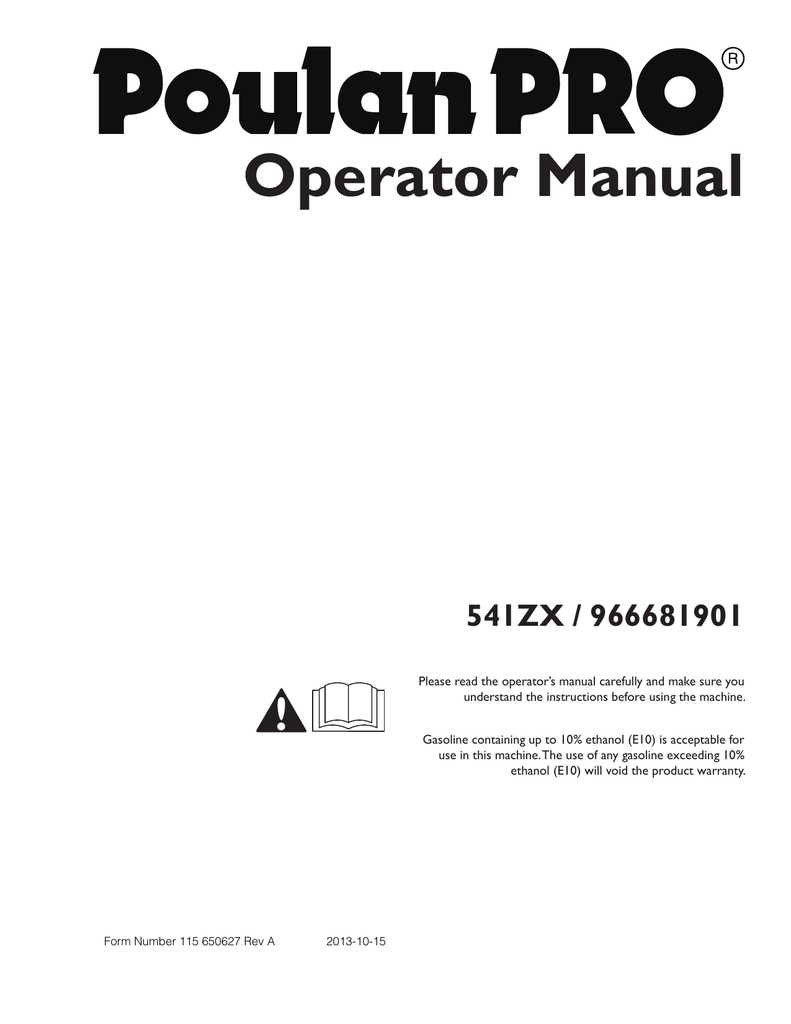 poulan pro p54zx parts diagram