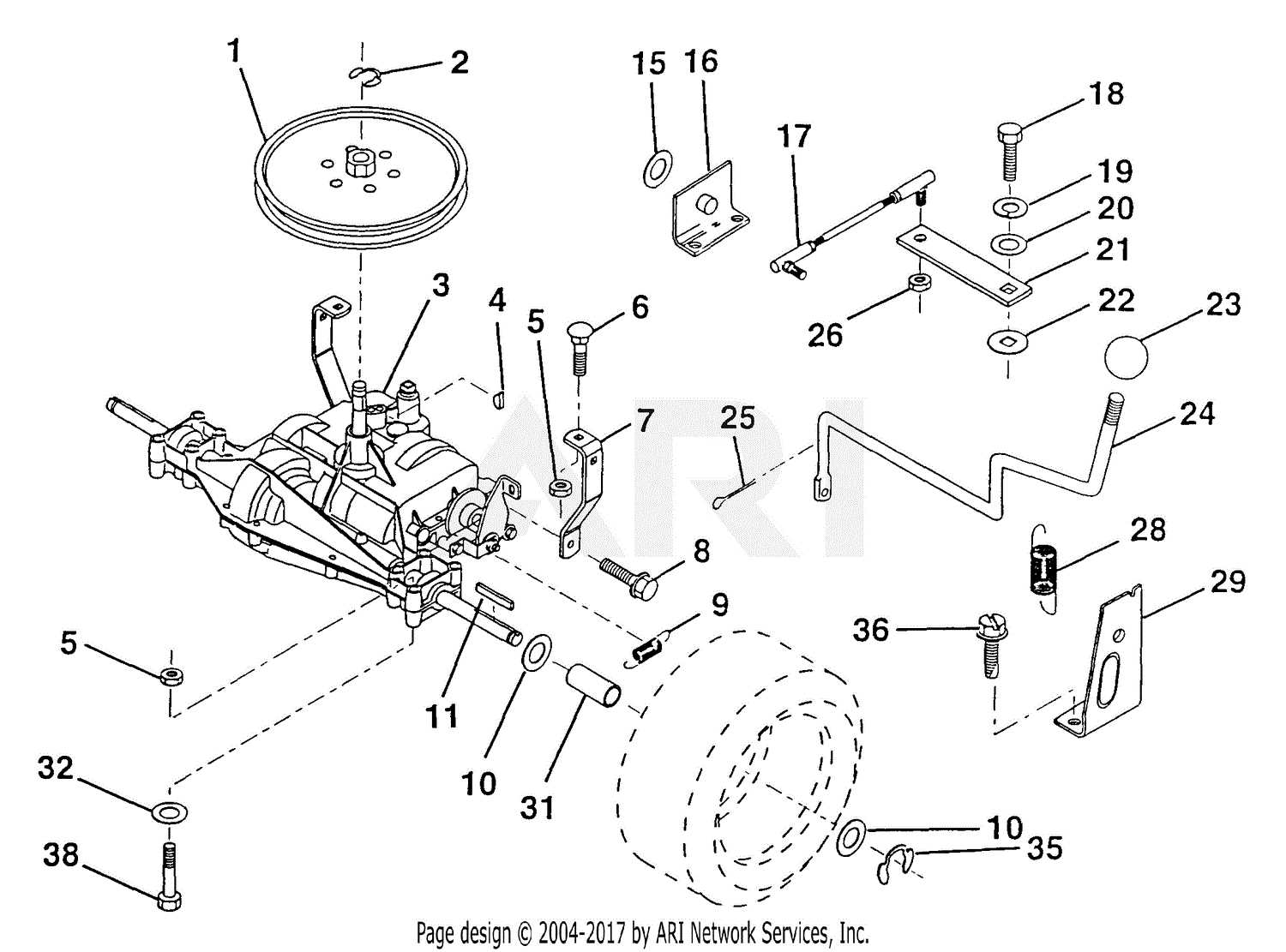 poulan pro riding mower parts diagram