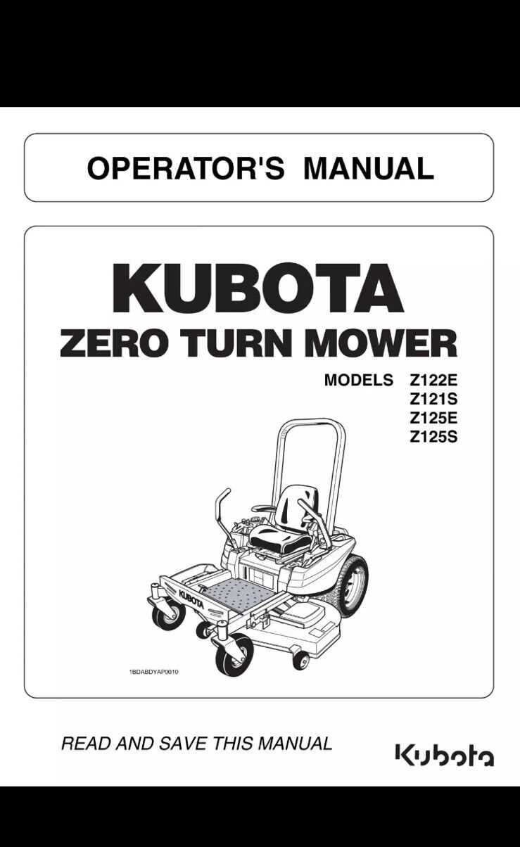 kubota zg124e parts diagram