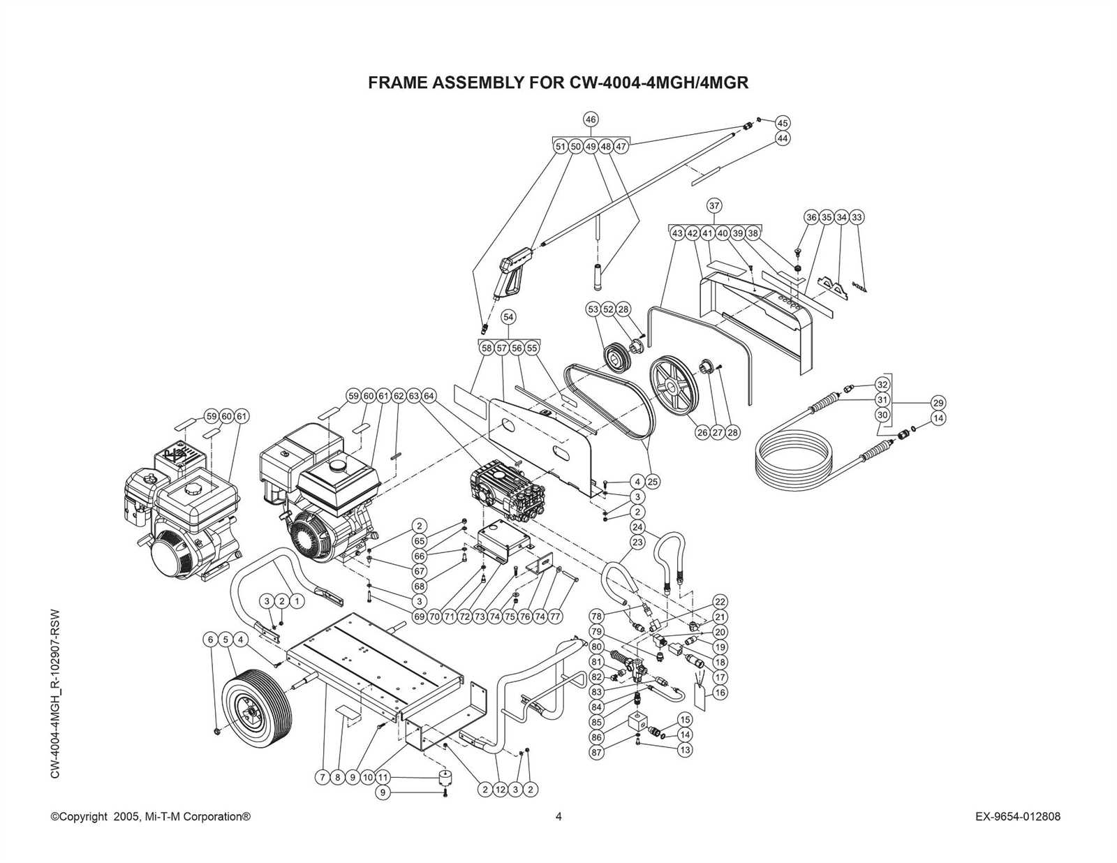 pressure washer parts diagram