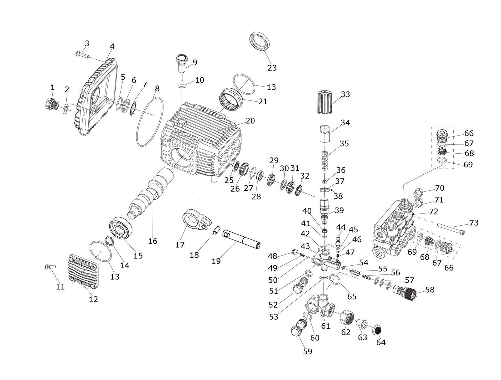 pressure washer pump parts diagram