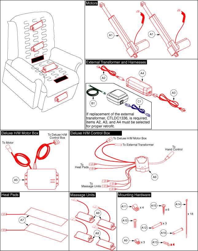 pride lift chair parts diagram