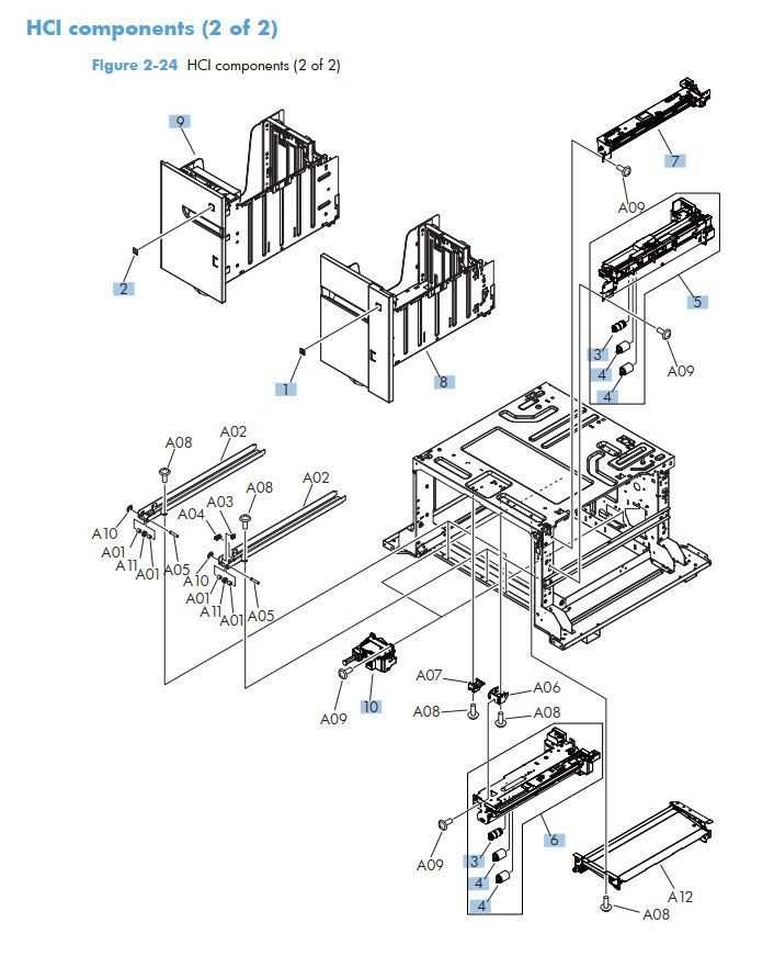 printer parts diagram