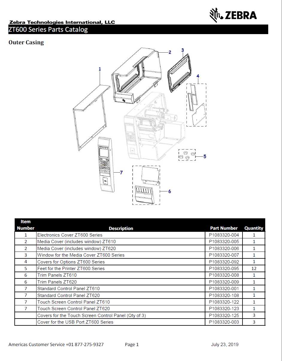 printer parts diagram