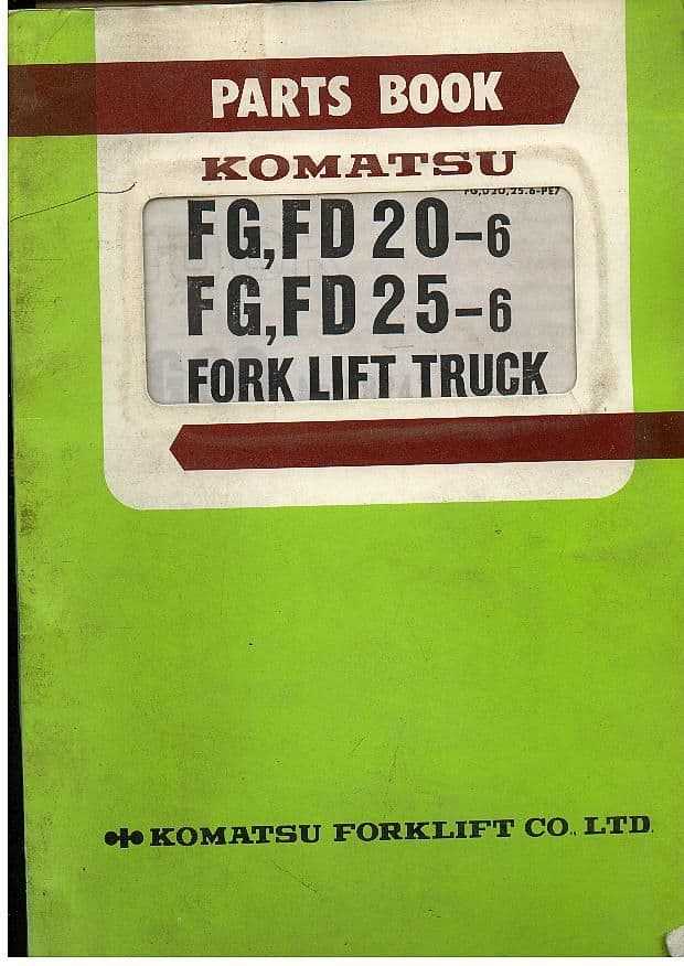 komatsu forklift parts diagram
