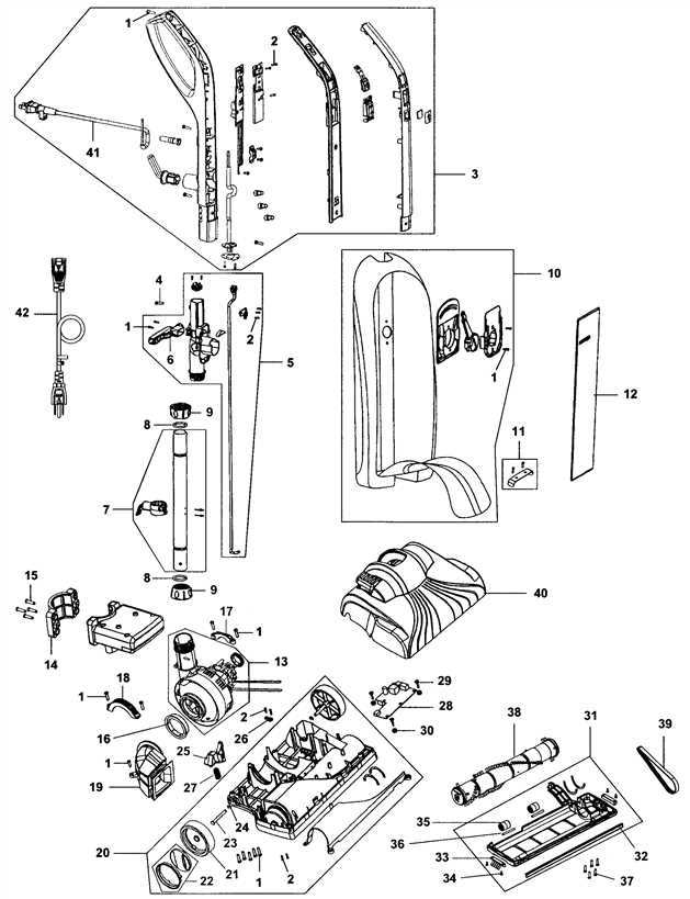 hoover vacuum parts diagram