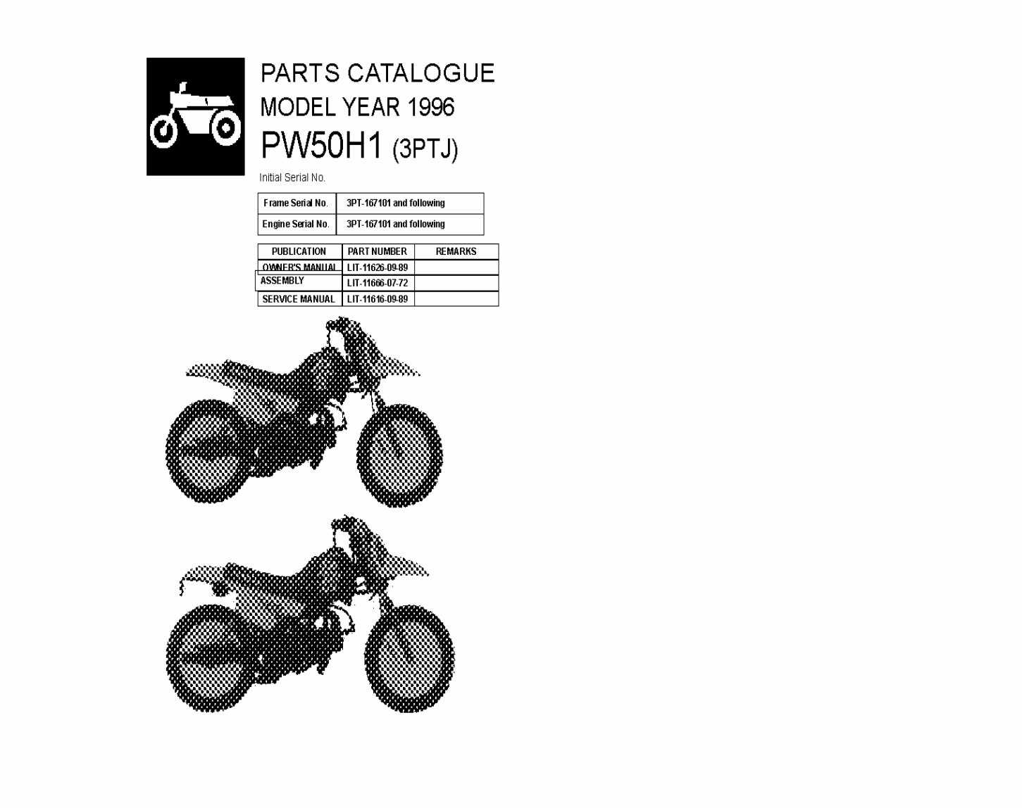 pw50 parts diagram