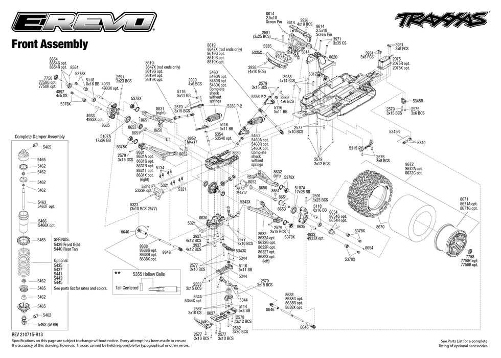 e revo 2.0 parts diagram