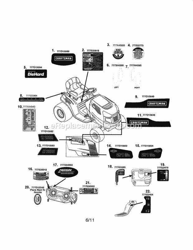 lt2000 parts diagram