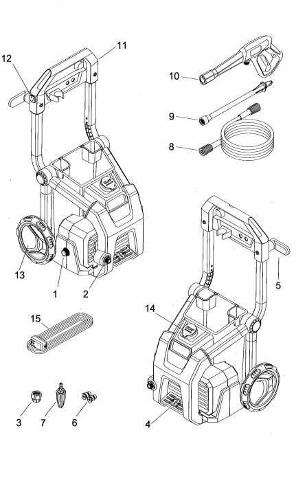 electric pressure washer parts diagram