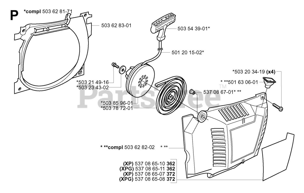 372xp parts diagram