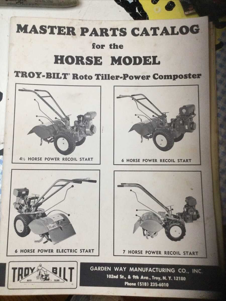 troy bilt horse parts diagram