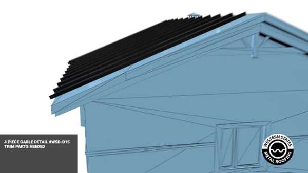 metal roof parts diagram