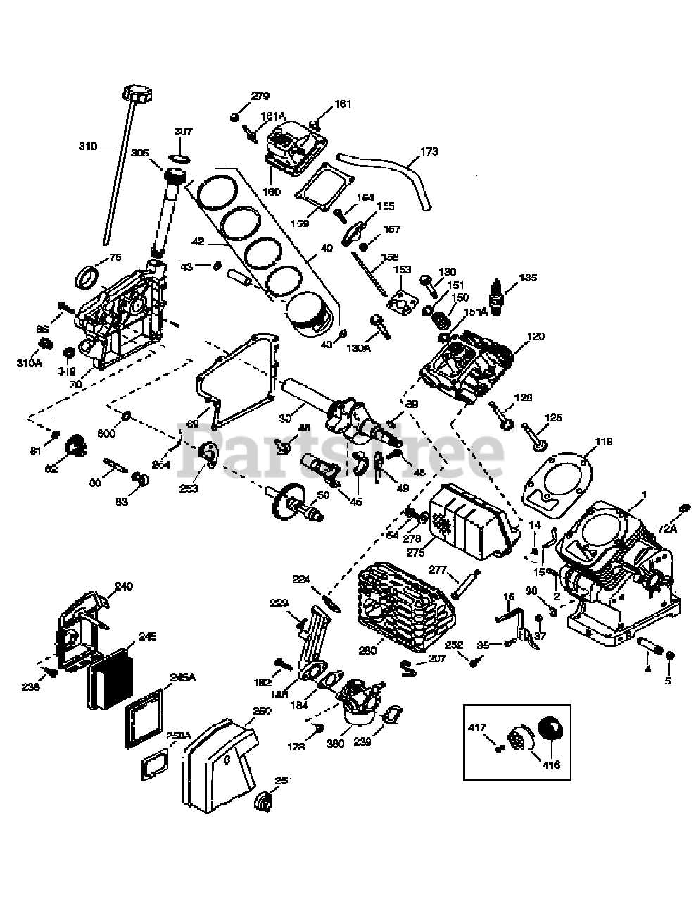 cub cadet rt 65 tiller parts diagram