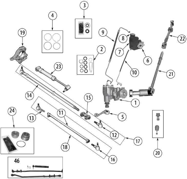 jeep front end parts diagram