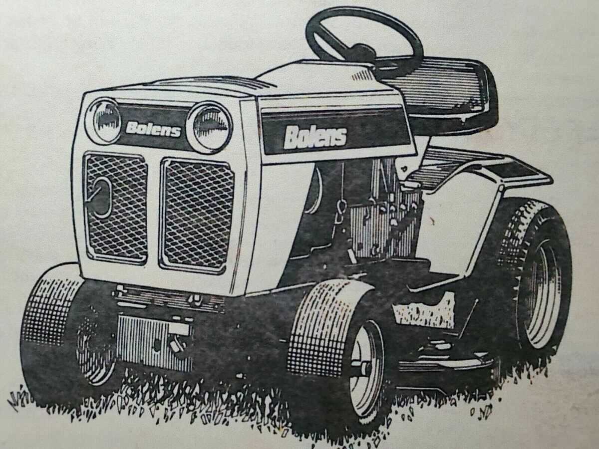 bolens push mower parts diagram